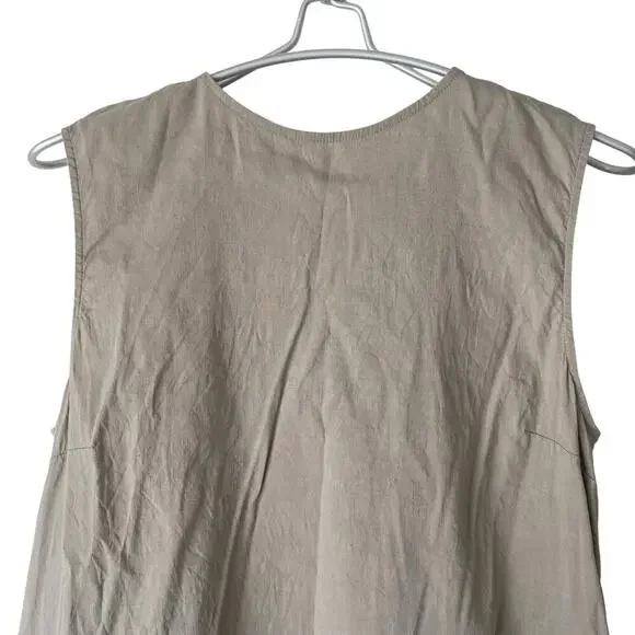 Theory Keshelle Back Lace Up Dress in Beige Size 6 - Picture 4 of 9